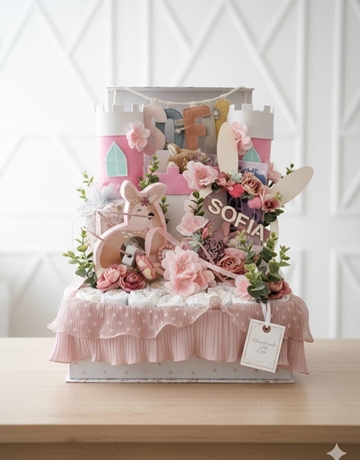 Castillo de pañales - Imagen 1