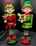 Figuras duendes navideños de plomo - Imagen 1