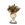 Jarrón cerámica cabeza con flor seca - Imagen 1