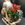 Papá Noel con carro de plantas - Imagen 1