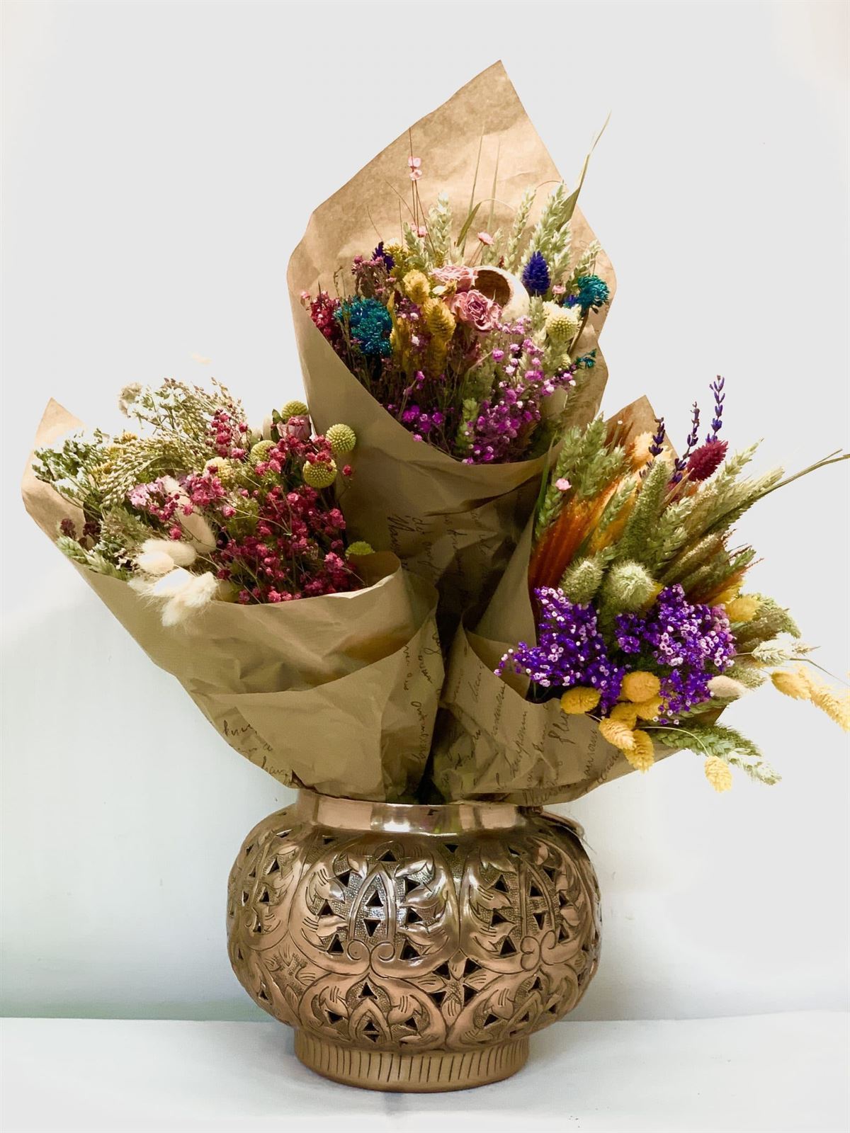 Ramo de flores secas para regalar o para tu casa - Floristería  Artesaniaflorae
